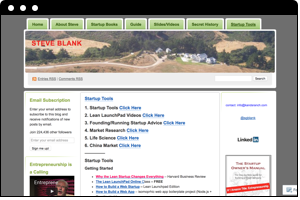 STEVE BLANK STARTUP TOOLS